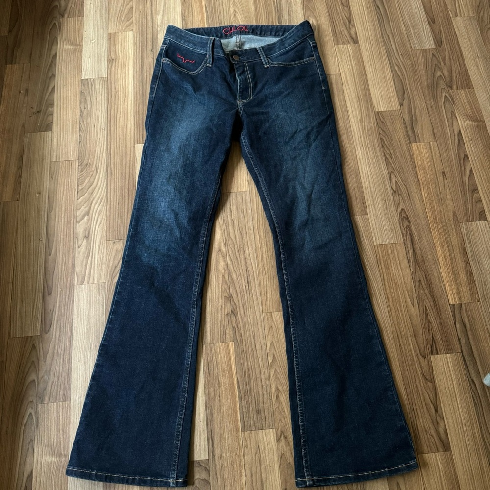 Kimes Ranch Chloe Jeans Womens 8 / 32 Bootcut Made USA Western Embroidered